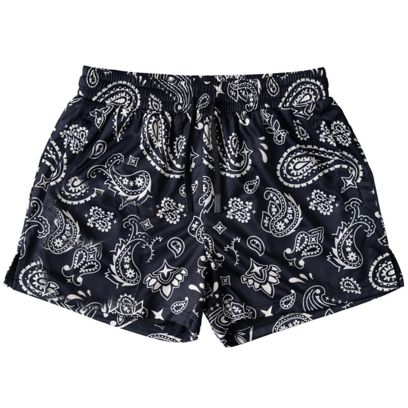 Summer American Sports Basketball Shorts Men'S But Knee Fitness Running Casual Sports Quarter Pants - Image 2